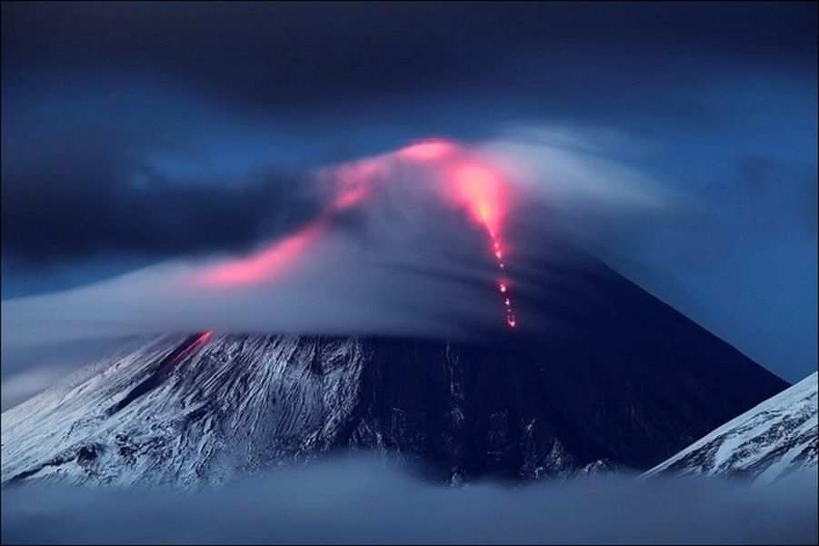 Извержение вулкана Ключевская сопка – фоторепортаж 
