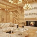интерьера деревянного дома и особенности декорирования 13