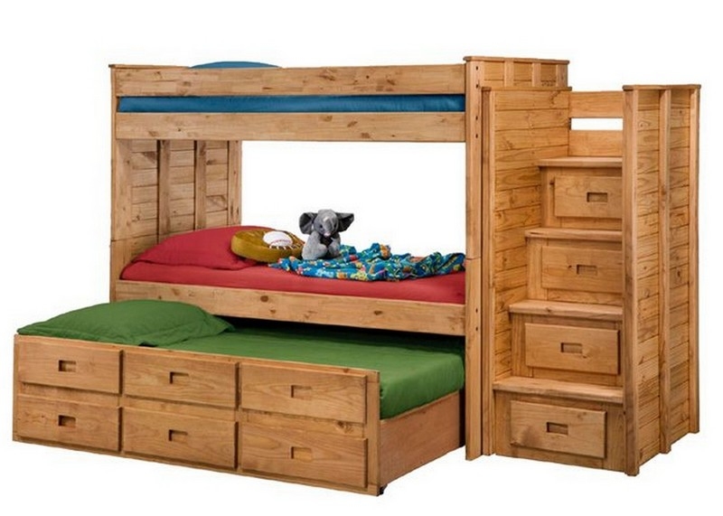 Обычная двухъярусная кровать для детей
