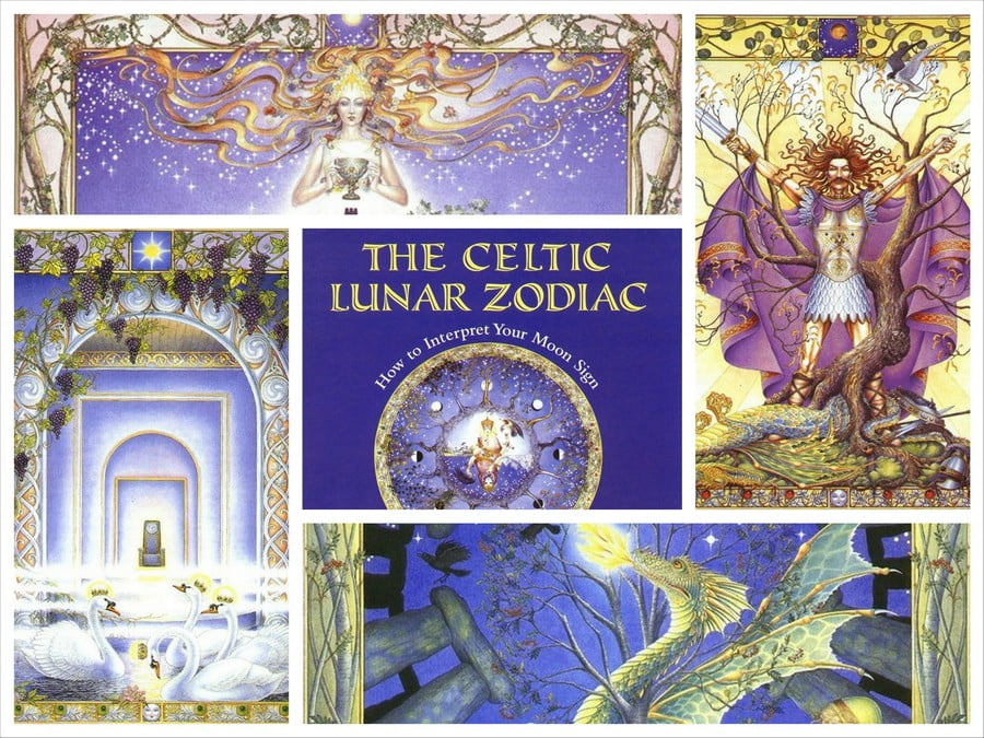 Графические иллюстрации из книги Кельтский лунный зодиак от Margaret Walty