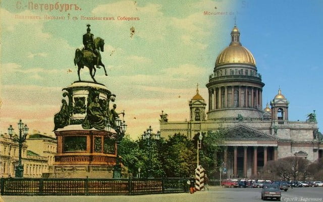Городские пейзажи Петербурга в прошлом и настоящем