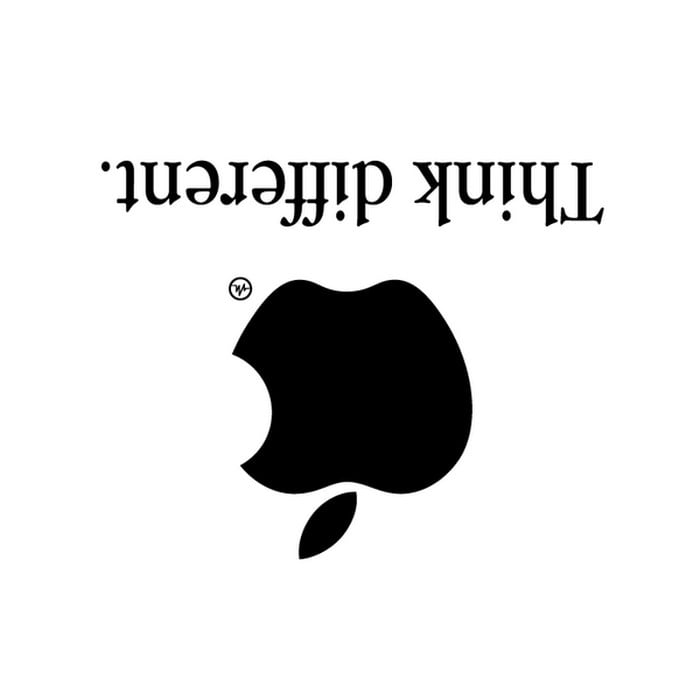 Кретаивный Apple логотип от Viktor Hertz