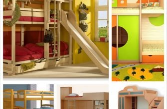 Двухъярусные детские кровати в интерьере детской комнаты