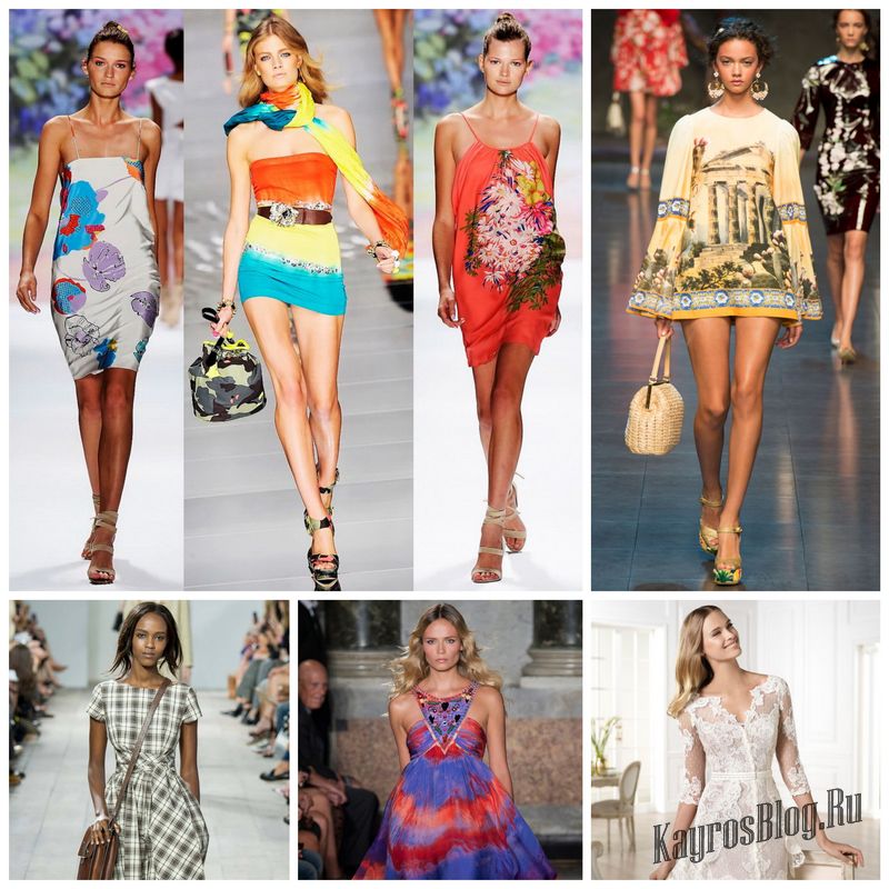 Летние платья для модниц - сезон 2015