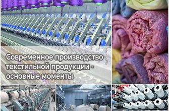 Современное производство текстильной продукции - основные моменты