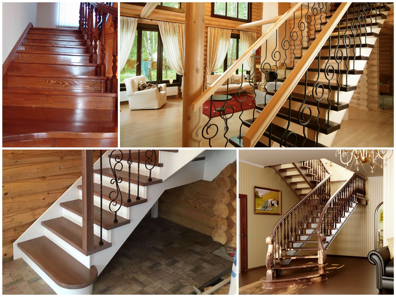 Современные виды деревянных лестниц для дома