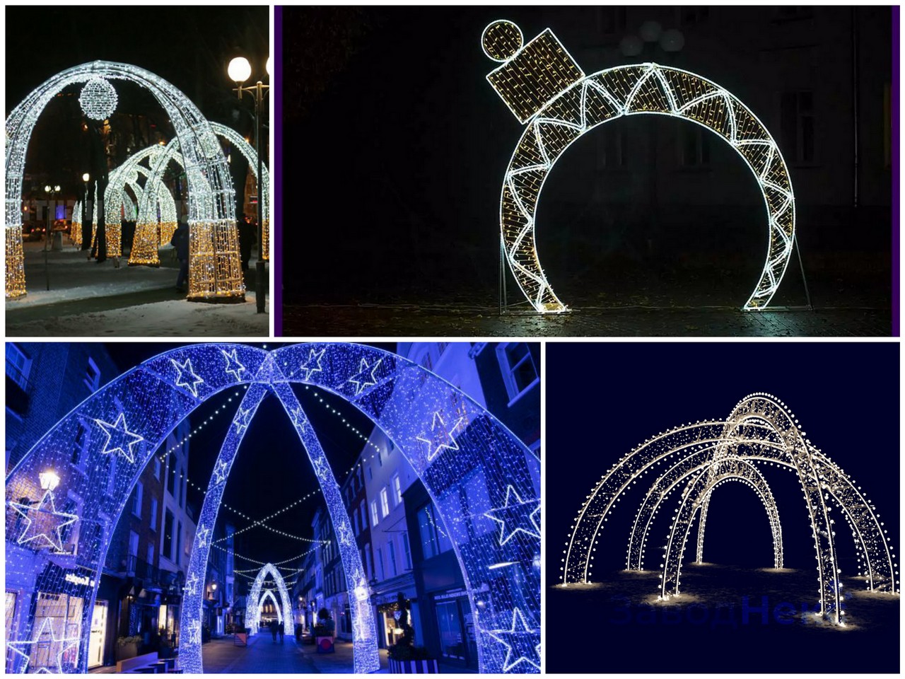 Идеи декорирования световых арок с использованием светодиодов