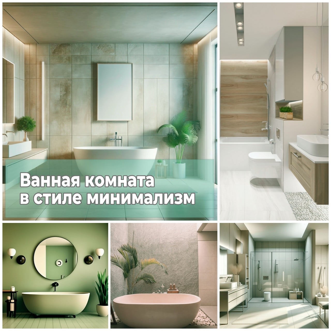 Ванная комната в стиле минимализм